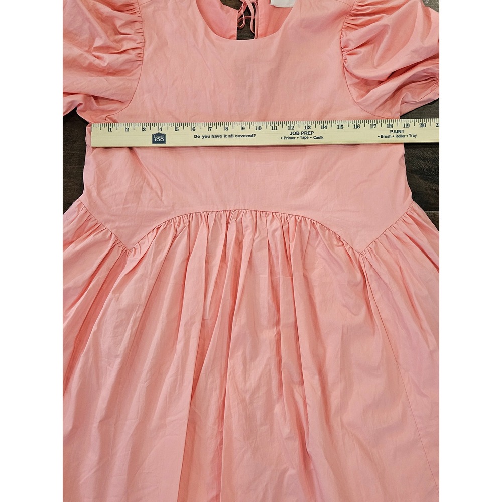 Hyacinth House Pink Puff Sleeve Mini Dress Babydoll Short Sleeve Small NWT - Picture 8 of 15